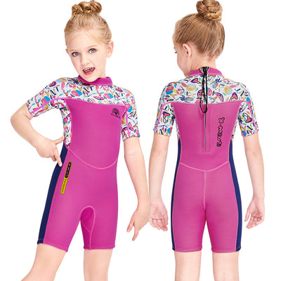 Short Sleeve Swimsuit Sun Protection Quick-drying Jellyfish Diving Suit