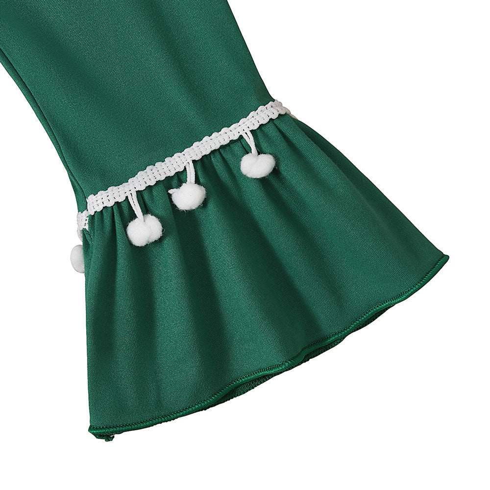 Dress Long Skirt Scarf Two-piece Set Children's Skirt Ins