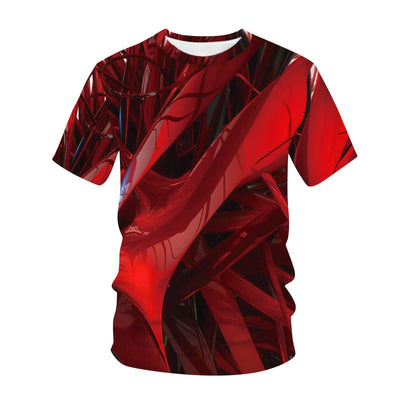 Men's 3D Colorful Printed Short-sleeved T-shirt